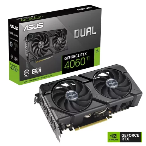 Видеокарта/ 90YV0J48-M0NA00 VGA ASUS NVIDIA GeForce DUAL-RTX4060TI-8G-EVO 8GB, GDDR6/ 128-bit, PCIe 4.0, 1xHDMI 2.1, 3xDP, 2.5-slot