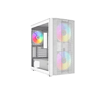 Корпус Компьютер без блока питания/ Case SAMA S30 White, Midi-Tower, TG, 2x140mm + 1x120mm ARGB, 1xUSB 3.0 + 1xUSB 3.1 Type-C, mATX, mITX White (S30-WHMPA3X1-GL)