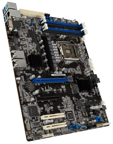 Мат. плата ASUS P12R-E/ 10G-2T,1xLGA1200,4x3200/ 2933/ 2666UDIMM(upto128GB),8xSATA3 6Gb/ s p,2xM.2,4xPCIe Gen4 slot(1x16/ 3x8),ASMB10,3Y Wr (90SB0AI0-M1UAY0) фото 2