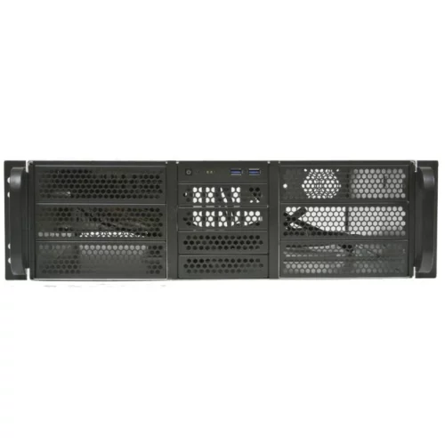 Procase RE306-D6H4-C8-48 Корпус 3U server case,6x5.25+4HDD,черный,без блока питания(2U,2U-redundant),глубина 480мм,MB CEB 12