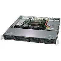 Серверная платформа Supermicro SuperServer 5019C-MR 1U/ x4 DIMM/ up 4LFF/ iC246/ 2x GbE/ 2x 400W (SYS-5019C-MR)