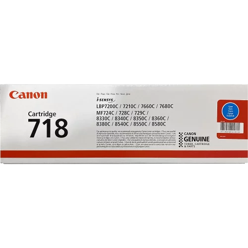 Тонер-картридж/ CLBP CARTRIDGE 718 C EUR (2661B014)