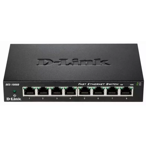 Коммутатор/ Unmanaged Switch 8x1000Base-T, metal case (DGS-1008D/K2A)