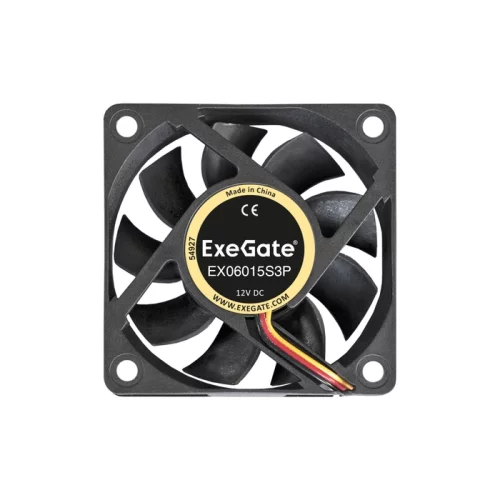 Exegate EX281212RUS Вентилятор ExeGate Mirage-S 60x60x15 подшипник скольжения, 3500 RPM, 26dB, 3pin