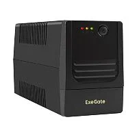 Exegate EX299492RUS ИБП ExeGate Power NB-1000.LED.AVR.2SH (1000VA/650W, LED, AVR, 2*Schuko, батарея 12V 9Ah, Black)