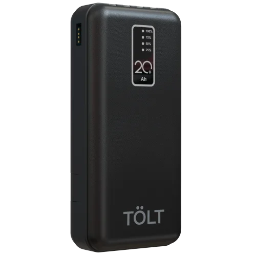Портативный аккумулятор TOLT Lit K92 Black, 20000mAh, 10W, black, CCC/ Powerbank TOLT Lit K92 Black, 20000mAh, 10W, black, CCC