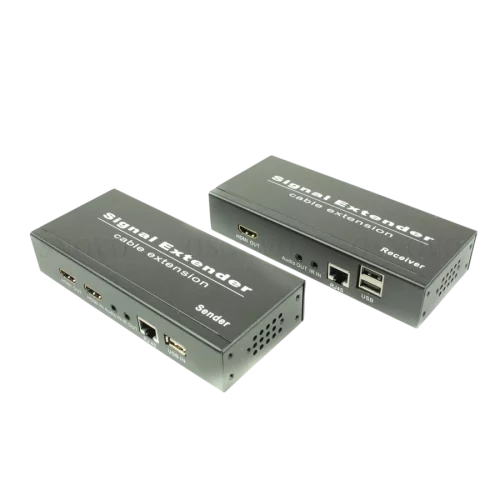 Комплект (передатчик и приемник) OSNOVO TLN-HiKM2+RLN-HiKM2 Комплект для передачи HDMI, 2хUSB(клавиатура+мышь) и ИК управления по сети Ethernet. Расстояние передачи 