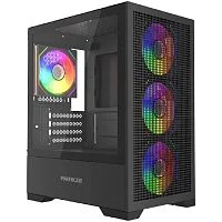 Powercase Mistral Micro B315, Tempered Glass, 4x 120mm ARGB PWM Fan, чёрный, mATX (CMMB315-A4)
