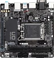 Материнская плата/ MB GIGABYTE INTEL H610 s1700, 2xDDR5(64GB), D-SUB/HDMI 2.1/2xDP, 1xPCIe 4.0x16, 1xLAN, 4xSATA 6Gb/s, 1xM.2, 2xUSB 3.2, 4xUSB 2.0, mini ITX (H610I)