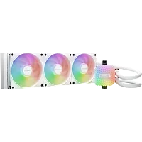 Водяное охлаждение для процессора/ Water Cooling System be quiet! LIGHT LOOP 360mm white (250W, 360mm, White, ARGB/ Fans: 3x120mm, 61.8CFM, 36.8dBA, 2100RPM/ Pump 2900RPM, Rad thickness 27mm/ S: 1851, (BW023)
