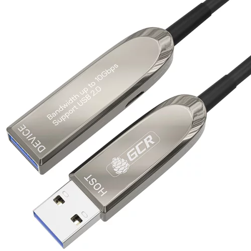 GCR PRO Удлинитель 25.0m USB 3.1 (USB 3.2 Gen 2) оптический AM/AF, 10 Гбит/с, совместим с USB 3.0 и USB 2.0, GCR-56685