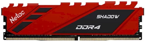 Модуль памяти DDR 4 DIMM 8Gb PC28800, 3600Mhz, Netac Shadow NTSDD4P36SP-08R C18 Red, с радиатором