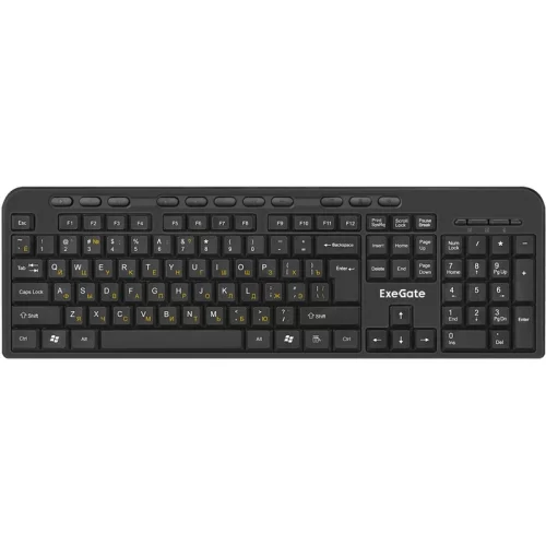 *Комплект беспроводной, клавиатура и мышь Exegate EX286220RUS Professional Standard Combo MK240 (кл.115кл+мышь800/ 1200 4кн.+Scr,USB) фото 2