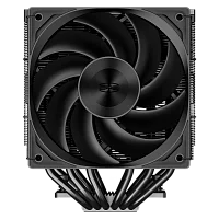 Кулер для процессора/ CPU Cooler PCCooler RZ620 BK (260W, 4-pin PWM, 157.5mm, Al/Cu, 6x6mm, 2x120mm, 86.73CFM, 32dBA, 2000RPM, S: 1851/1700/1200/115X, AM5/AM4, black)