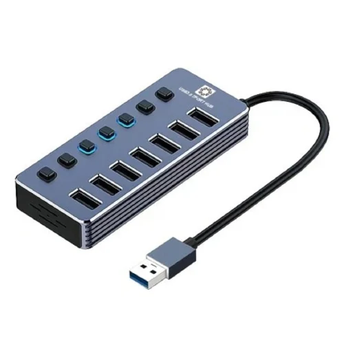 5bites Концентратор HB37-313SL USB3.0 -] 7*USB3.0 / AL / SILVER (HB37-317SL)
