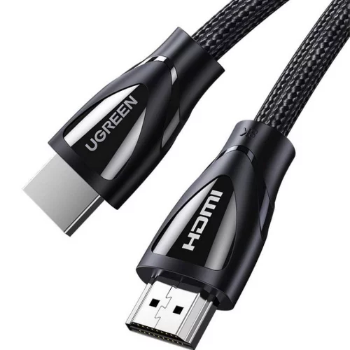 Кабель UGREEN HD140 (80405) HDMI 2.1 Male To Male Cable 8K Braided Cable. Длина: 5м. Цвет: черный