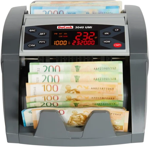 Счетчик банкнот DoCash 3040 Umi рубли (14358)