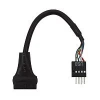 Bion переходник USB 3.0 - USB 2.0, внутренний, 10 см [BXP-USB3F-USB2M-010]