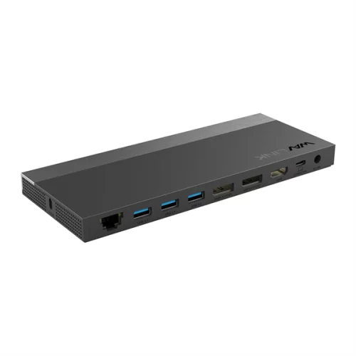 Docking Station WAVLINK USB-C GEN2 4K Universal / 100W PowerDelivery Include 20V/ 6.5A Power Adapter/ 4xUSB3.0/ 1xUSB C/ 2xDP 4K 60HZ/ 1xHDMI 4K 60HZ/ 1xGigabit LAN/ 1xAudio In/ Out/ 1xSD/ Micro SD CardReader (WL-UMD01R PRO)
