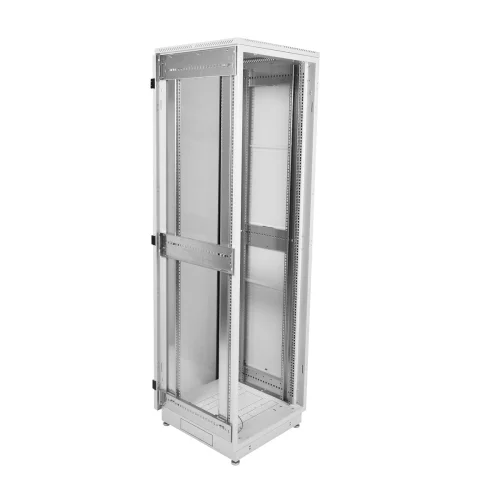 Шкаф телекоммуникационный напольный 42U (600x800) дверь перфорированная 2 шт. (3 места) (ШТК-М-42.6.8-44АА) фото 2