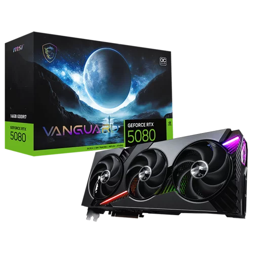 Видеокарта PCIE16 RTX5080 16GB RTX 5080 16G VANGUARD OC MSI