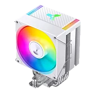 Кулер для процессора/ CPU Cooler JONSBO CR-1400 EVO ARGB (180W, 4-pin PWM, 130mm, Al/ Cu, 4x6mm, ARGB, 1x92mm, 38.2CFM, 33.8dBA, 2200RPM, S: 1700/ 1200/ 115X, AM4/ AM5 White) (CR-1400 EVO ARGB WHITE)