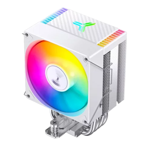 Кулер для процессора/ CPU Cooler JONSBO CR-1400 EVO ARGB (180W, 4-pin PWM, 130mm, Al/ Cu, 4x6mm, ARGB, 1x92mm, 38.2CFM, 33.8dBA, 2200RPM, S: 1700/ 1200/ 115X, AM4/ AM5 White) (CR-1400 EVO ARGB WHITE)