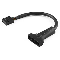 Greenconnect Адаптер переходник USB 2.0 / 19 pin USB 3.0 0.15m (GCR-U2U3)
