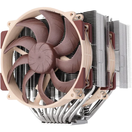 Кулер для процессора/ CPU Cooler Noctua NH-D15 G2 (228W, 4-pin PWM, 168mm, Al/Cu, 8x6mm, 2x140mm, 91.5CFM, 24.8dBA, 1500RPM, S: 1851/1700/1200/115X, AM5/AM4, Beige/Brown)