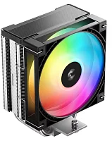 Кулер для процессора DEEPCOOL AG400 G2 ARGB LGA1851/1700/AM5/AM4 (18шт/кор, TDP 230W, PWM, ARGB Fan 120mm, 4 тепл. трубки, черный) RET (R-AG400-BKAMMG2-G)