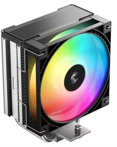 Кулер для процессора DEEPCOOL AG400 G2 ARGB LGA1851/1700/AM5/AM4 (18шт/кор, TDP 230W, PWM, ARGB Fan 120mm, 4 тепл. трубки, черный) RET (R-AG400-BKAMMG2-G)