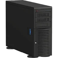 Серверный корпус/ 4U/ Tower Workstation, Mini ITX, Micro ATX, ATX, E ATX MB support, 8xFHFL exp slot (4 double-width GPU), 8x3.5"HS SATA/ SAS, 12Gb/ s BP, 3x5.25" Bays, 4x80mm (Middle) + 1x92mm (Rear)+ (CS-W45-02P)