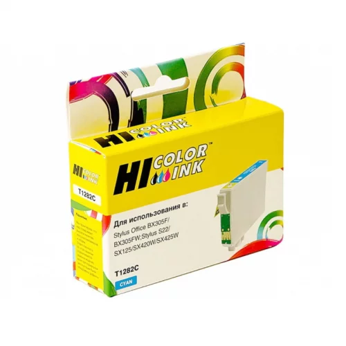Картридж струйный Hi-Black HB-T1282 голубой для Epson Stylus S22/ SX125/ SX420W/ SX425W/ BX305F (99635203)