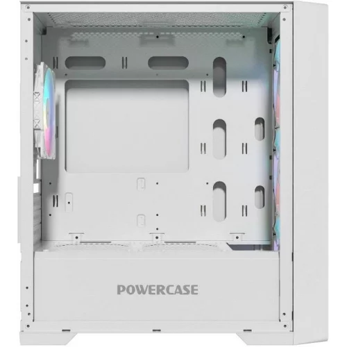 Powercase Mistral Micro X4W, Tempered Glass, 4х 120mm 5-color fan, белый, mATX (CMMXW-L4) фото 4