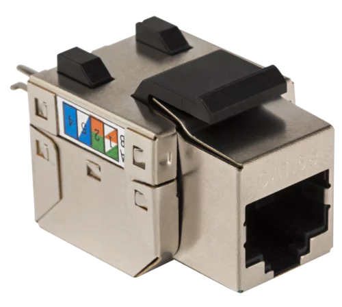 Модуль Keystone RJ45, Cat.5E, STP, 90 градусов, белый (TWT-OK45STP/ 5E-WH) (TWT-OK45STP/5E-WH)