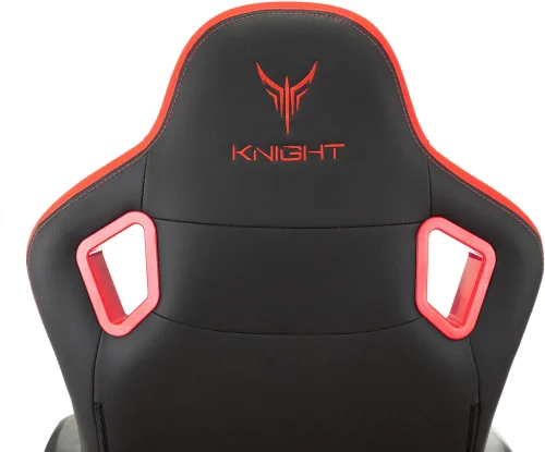 Кресло игровое Knight Titan черный/ красный ромбик экокожа с подголов. крестов. металл (KNIGHT TITAN BR) фото 36