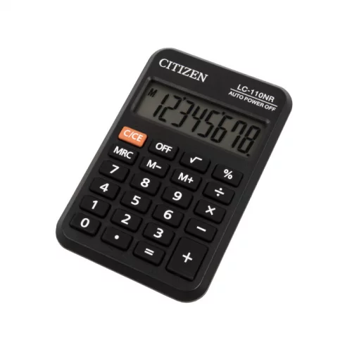 Калькулятор карманный Citizen LC-110NR черный 8-разр.