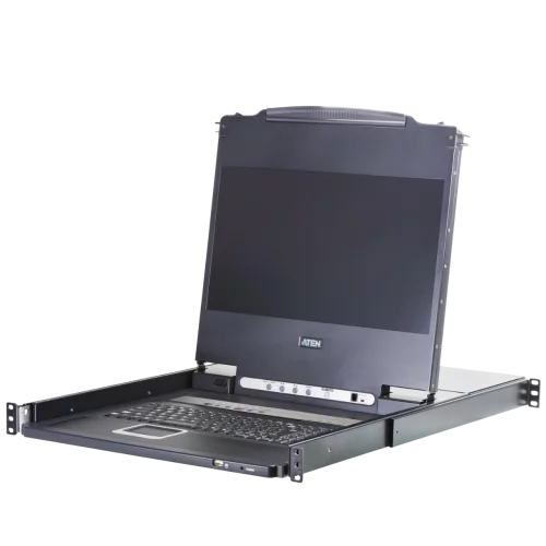 8-портовый KVM-переключатель с ЖК-дисплеем Slideaway/ ATEN/ 17.3