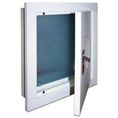 Шкаф встраиваемый с панелью крепления, 400x380x100 мм, серый (LAN-HCS-BOX)