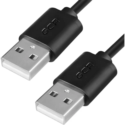 Greenconnect Кабель 3.0m USB 2.0, AM/AM, черный, 28/28 AWG, экран, армированный, морозостойкий, GCR-UM5M-BB2S-3.0m