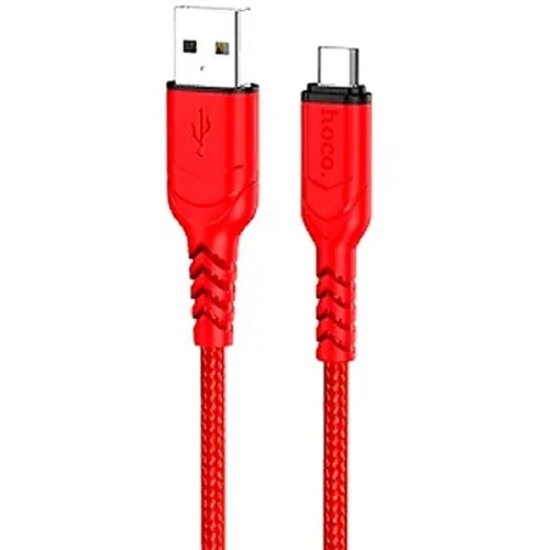 HOCO X59/ USB кабель Micro/ 1m/ 2.4A/ Нейлон/ Red (HC-44906)