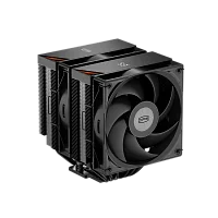 Кулер для процессора/ CPU Cooler PCCooler RT620Pro Digital BK (265W, 4-pin PWM, 157.5mm, Al/Cu, 6x6mm, 2x120mm, 73.32CFM, 34.9dBA, 2200RPM, S: 1851/1700/1200/115X, AM5/AM4, black)
