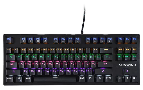Клавиатура SunWind SW-K900G механическая черный USB Multimedia for gamer LED (1422332)