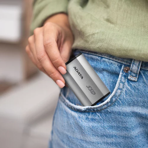 Твердотельный накопитель/ ADATA External SSD SD810, 4000GB, Type-C, USB 3.2 Gen2х2, up to R/ W 2000/ 2000 MB/ s, 72.7x44x12.2mm, Silver (5 лет) (SD810-4000G-CSG) фото 7