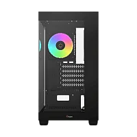 корпус Ocypus Gamma C52 BK ARGB, MATX, USB3.0*1+USB2.0*2, SIDE 2x120mm ARGB, REAR 1x120mm ARGB