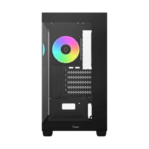 корпус Ocypus Gamma C52 BK ARGB, MATX, USB3.0*1+USB2.0*2, SIDE 2x120mm ARGB, REAR 1x120mm ARGB