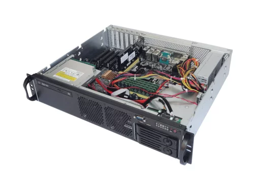 Серверный корпус/ 2U short chassis, rackmount, ATX, Micro-ATX and Mini-ITX mb, 2*3.5