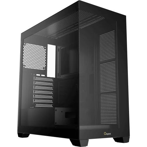 Корпус Компьютер без блока питания/ Case Ocypus Gamma C72 BK, Midi-Tower, TG, no fans, 2xUSB-A 2.0 + 1xUSB-A 3.0, ATX, mATX, mITX Black (GAMMA-C72-BKD000XX-GL)