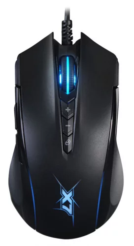 Мышь A4Tech X89 черный оптическая (2400dpi) USB (8but) (X89 (BLACK))