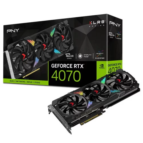 RTX4070 12GB XLR8 Gaming VERTO EPIC-X RGB Triple Fan DLSS 3 GDDR6X 192-bit DPx3 HDMI RTL (VCG407012TFXXPB1)